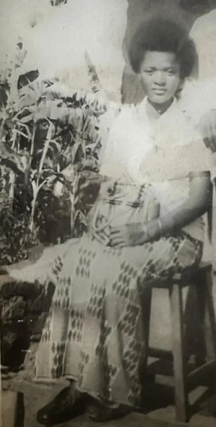 Muky Muguluma honoring his mother Maama Rebecca