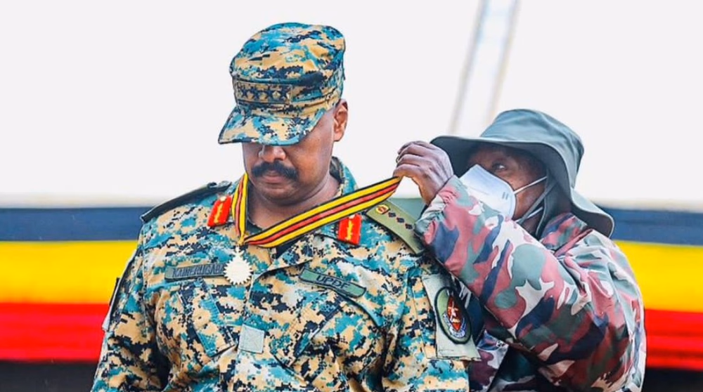 President Museveni Decorates Son Muhoozi Kainerugaba